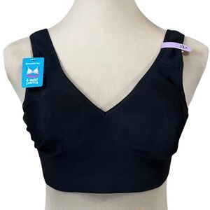 Hanes W796 New Black Smooth Comfort Bra Size XL